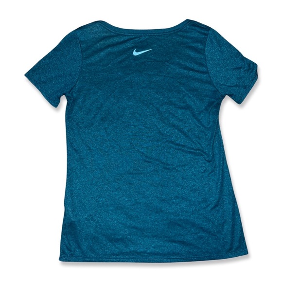 Nike Women’s Athletic Dri-Fit Dark Teal / Turquoise T-Shirt Sz Small (Like a M) - Picture 2 of 7